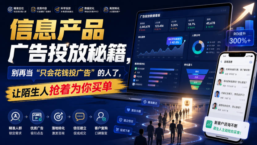 信息产品广告投放秘籍,别再当“只会花钱投广告”的人了,让陌生人抢着为你买单【原创双语字幕】网创吧-网创项目资源站-副业项目-创业项目-搞钱项目网创吧