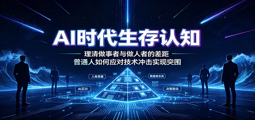 AI时代生存认知:理清做事者与做人者的差距,普通人如何应对技术冲击实现突围网创吧-网创项目资源站-副业项目-创业项目-搞钱项目网创吧