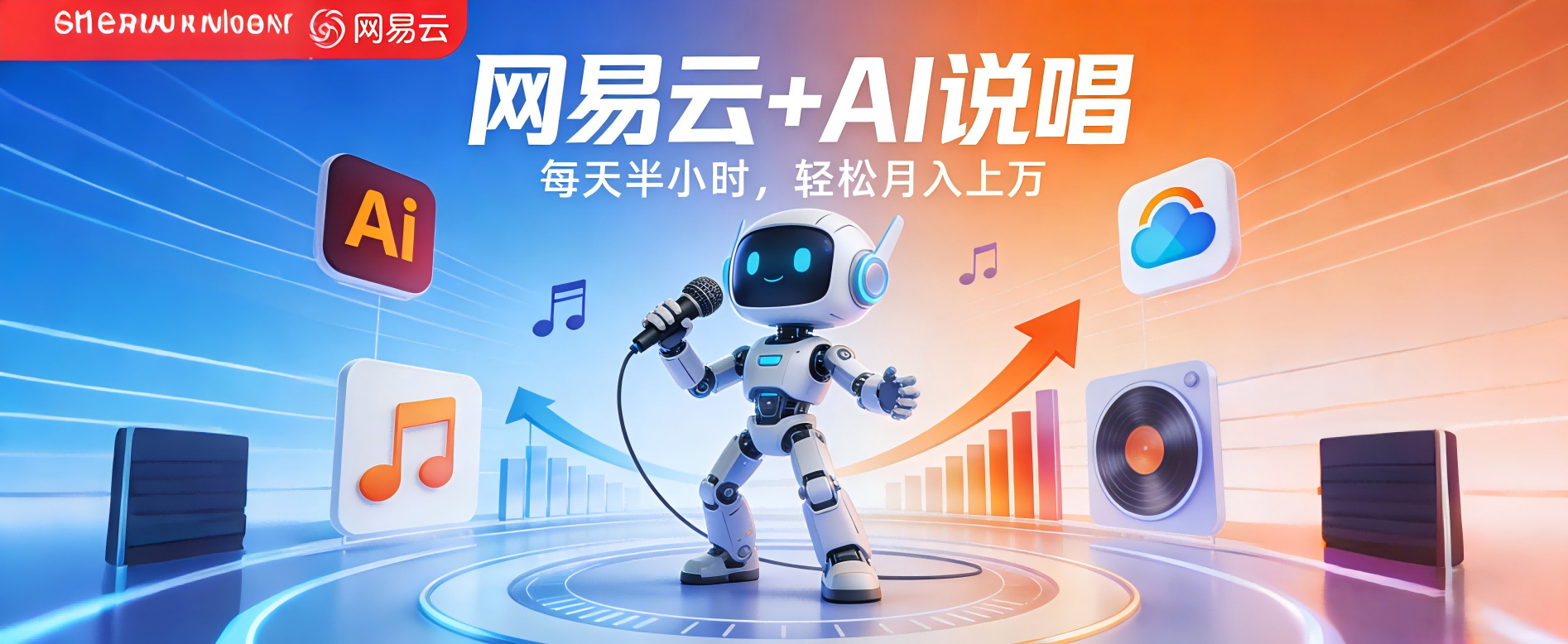网易云+AI说唱,每天半小时,轻松月入上万网创吧-网创项目资源站-副业项目-创业项目-搞钱项目网创吧