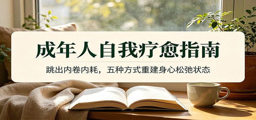 成年人自我疗愈指南：跳出内卷内耗，五种方式重建身心松弛状态网创吧-网创项目资源站-副业项目-创业项目-搞钱项目网创吧