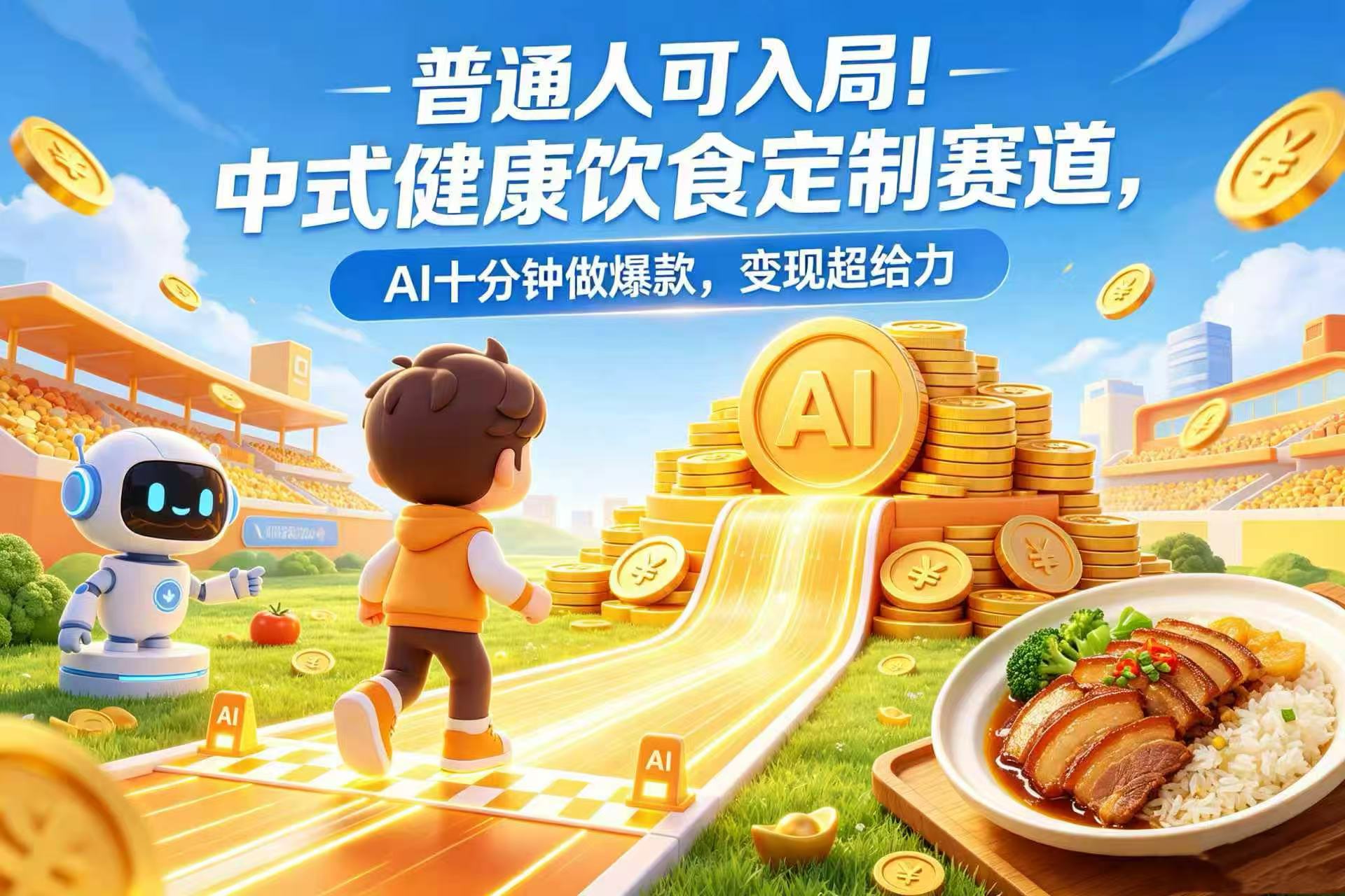 普通人可入局!中式健康饮食定制赛道,AI 十分钟做爆款,变现超给力网创吧-网创项目资源站-副业项目-创业项目-搞钱项目网创吧