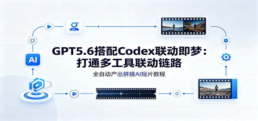 GPT5.6搭配Codex联动即梦：打通多工具联动链路，全自动产出拼接AI短片教程网创吧-网创项目资源站-副业项目-创业项目-搞钱项目网创吧