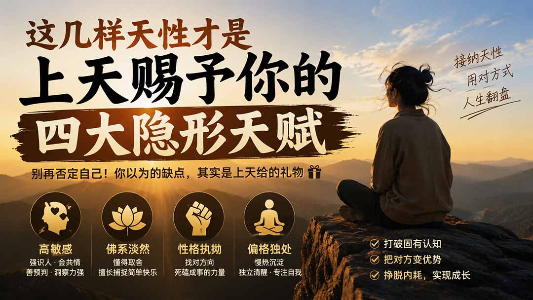 (19984期)付费文章:这几样天性才是上天赐予你的四大隐形天赋网创吧-网创项目资源站-副业项目-创业项目-搞钱项目网创吧