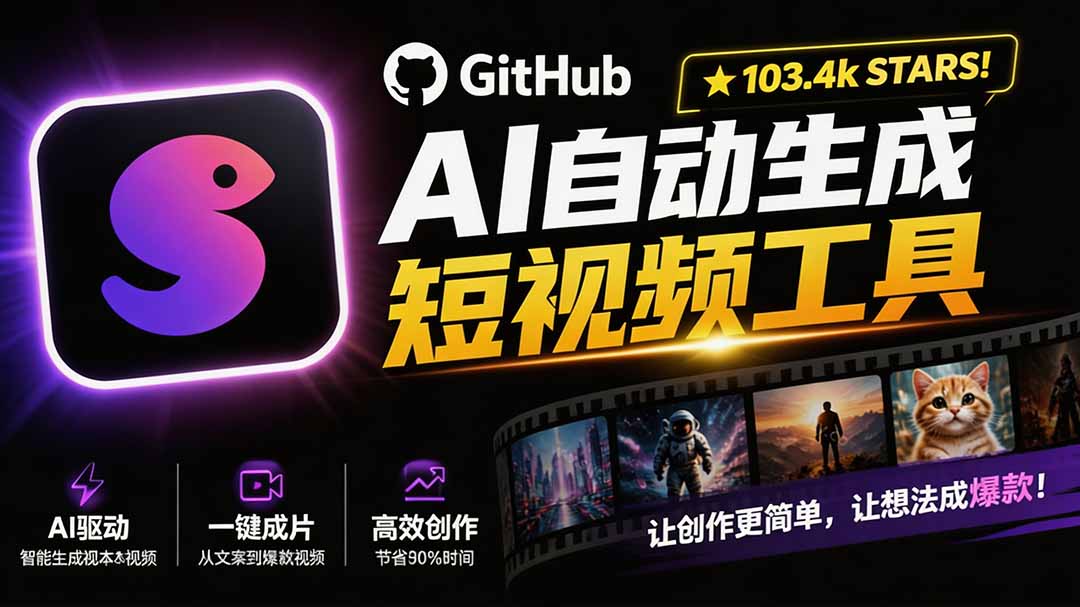 (19896期)Github上 103.4k stars 项目!AI自动生成短视频工具,输入主题即可生成文案配音字幕 MoneyPrinterTurbo网创吧-网创项目资源站-副业项目-创业项目-搞钱项目网创吧