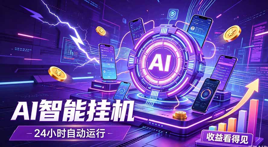 （19755期）AI智能广告挂机，躺赚新模式 设备托管运行，解放双手持续变现网创吧-网创项目资源站-副业项目-创业项目-搞钱项目网创吧