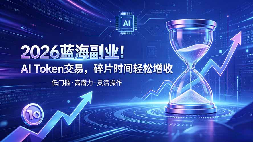 （19997期）AI Token算力赛道！普通人可入局的数字副业网创吧-网创项目资源站-副业项目-创业项目-搞钱项目网创吧