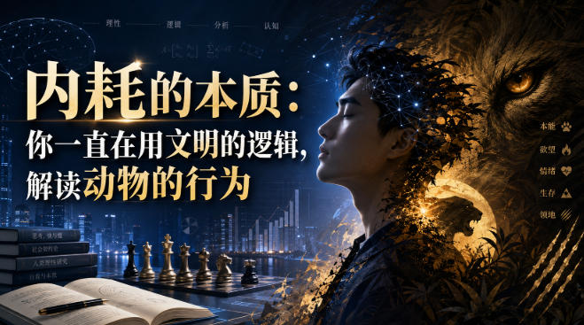 付费文章:内耗的本质:你一直在用文明的逻辑,解读动物的行为网创吧-网创项目资源站-副业项目-创业项目-搞钱项目网创吧