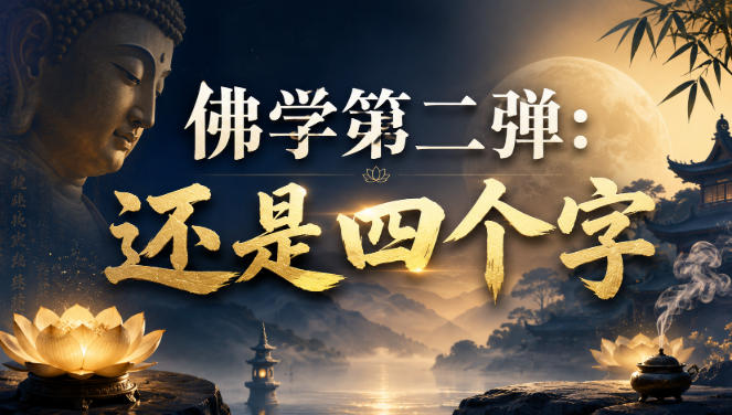 付费文章：佛学第二弹：还是四个字网创吧-网创项目资源站-副业项目-创业项目-搞钱项目网创吧