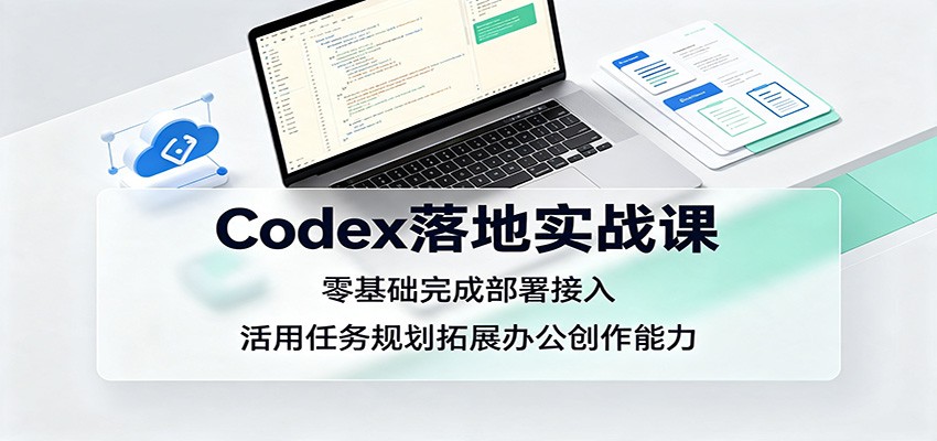 Codex落地实战课：零基础完成部署接入，活用任务规划拓展办公创作能力网创吧-网创项目资源站-副业项目-创业项目-搞钱项目网创吧