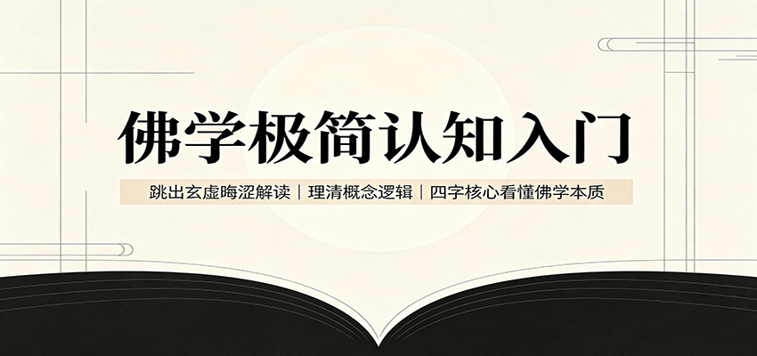 佛学极简认知入门:跳出玄虚晦涩解读,理清概念逻辑,四字核心看懂佛学本质网创吧-网创项目资源站-副业项目-创业项目-搞钱项目网创吧