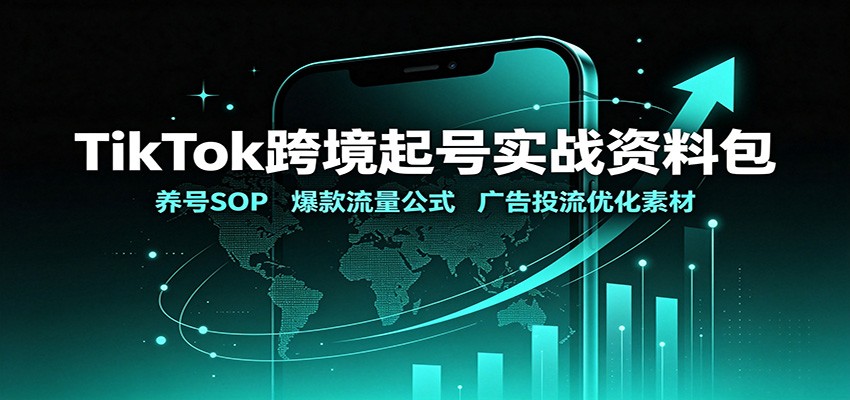 TikTok跨境起号实战资料包:养号SOP,爆款流量公式,广告投流优化素材网创吧-网创项目资源站-副业项目-创业项目-搞钱项目网创吧